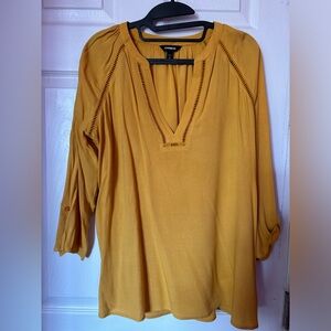 Yellow. Express blouse
